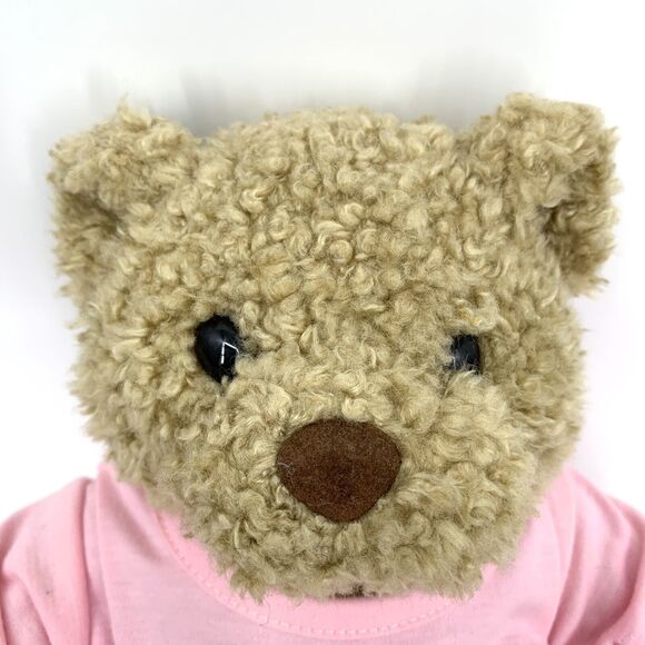 Build a Bear Curly Brown Bear with Giggle Button Outfit & Boxers - Picture 2 of 11